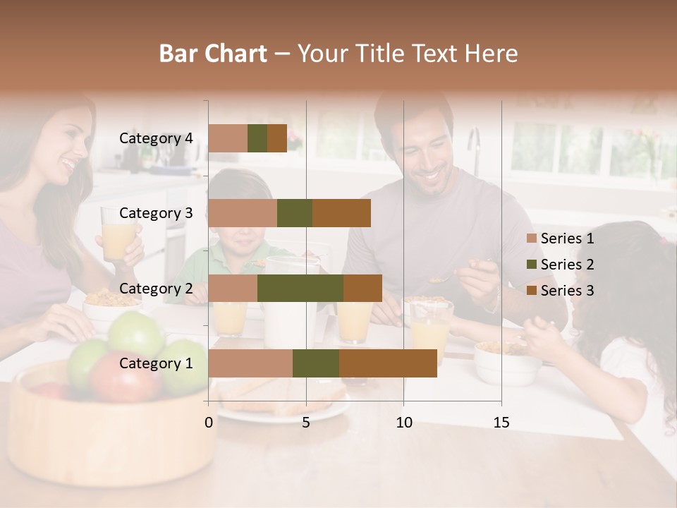 Caucasian Mother Brunette PowerPoint Template