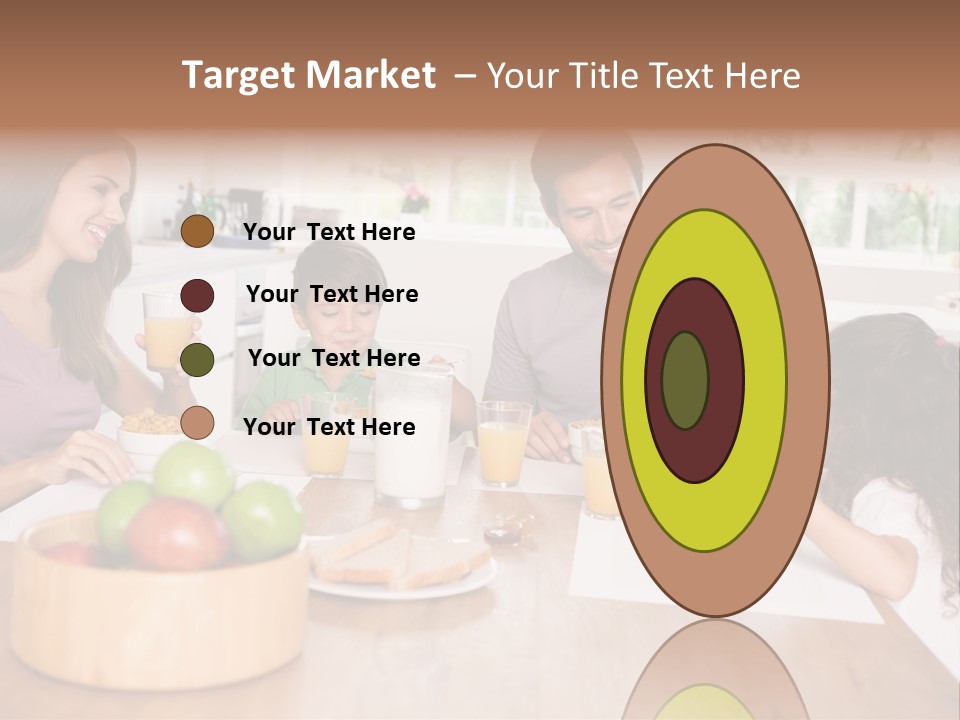 Caucasian Mother Brunette PowerPoint Template