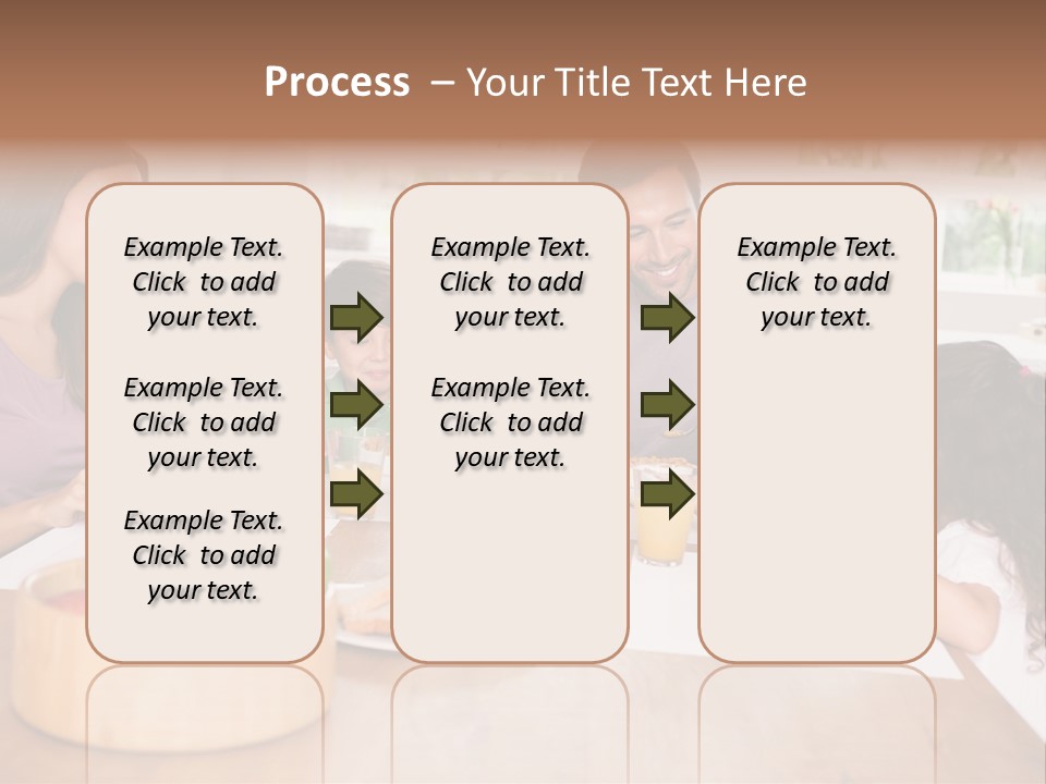 Caucasian Mother Brunette PowerPoint Template