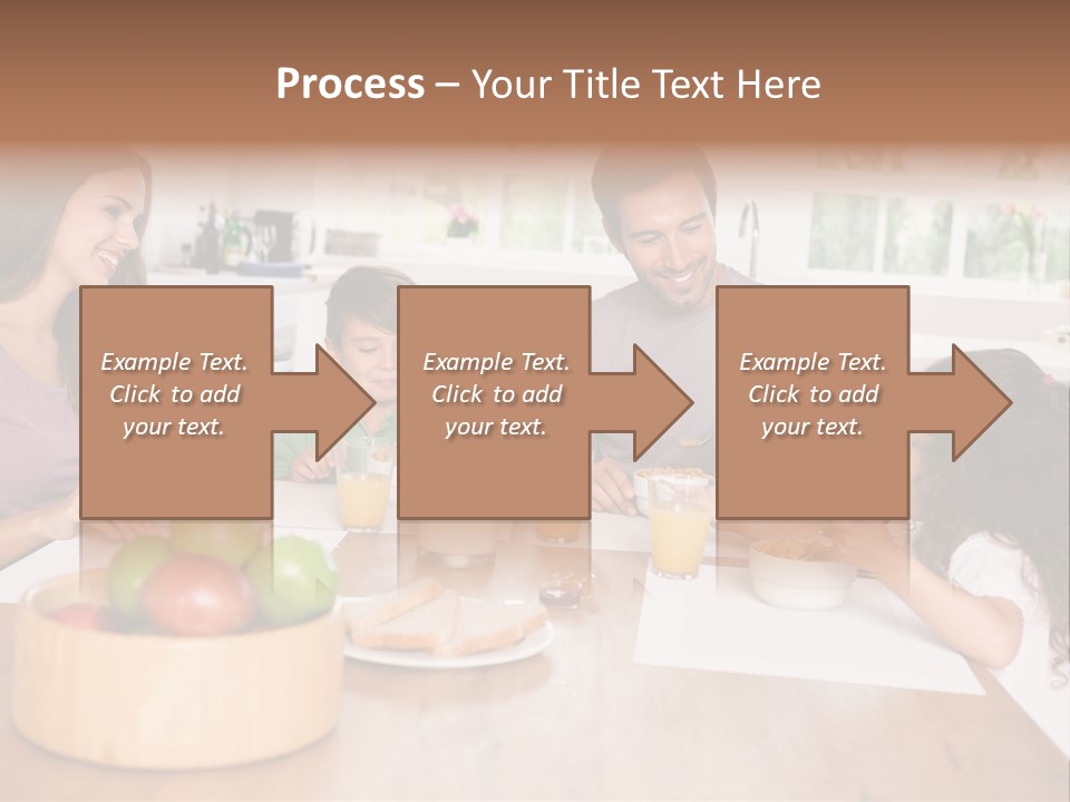 Caucasian Mother Brunette PowerPoint Template
