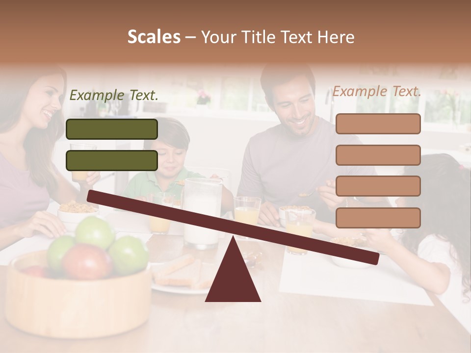 Caucasian Mother Brunette PowerPoint Template