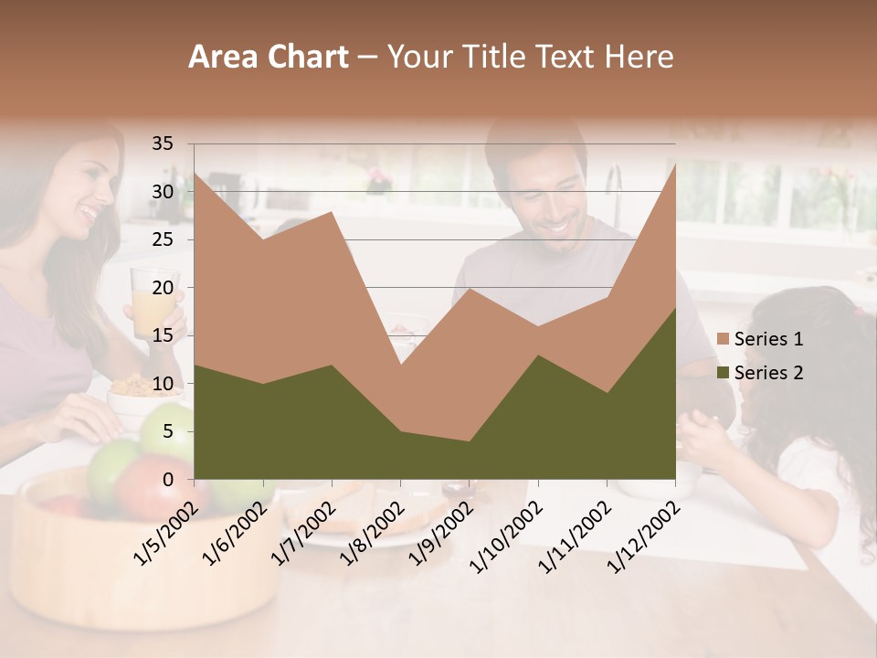 Caucasian Mother Brunette PowerPoint Template