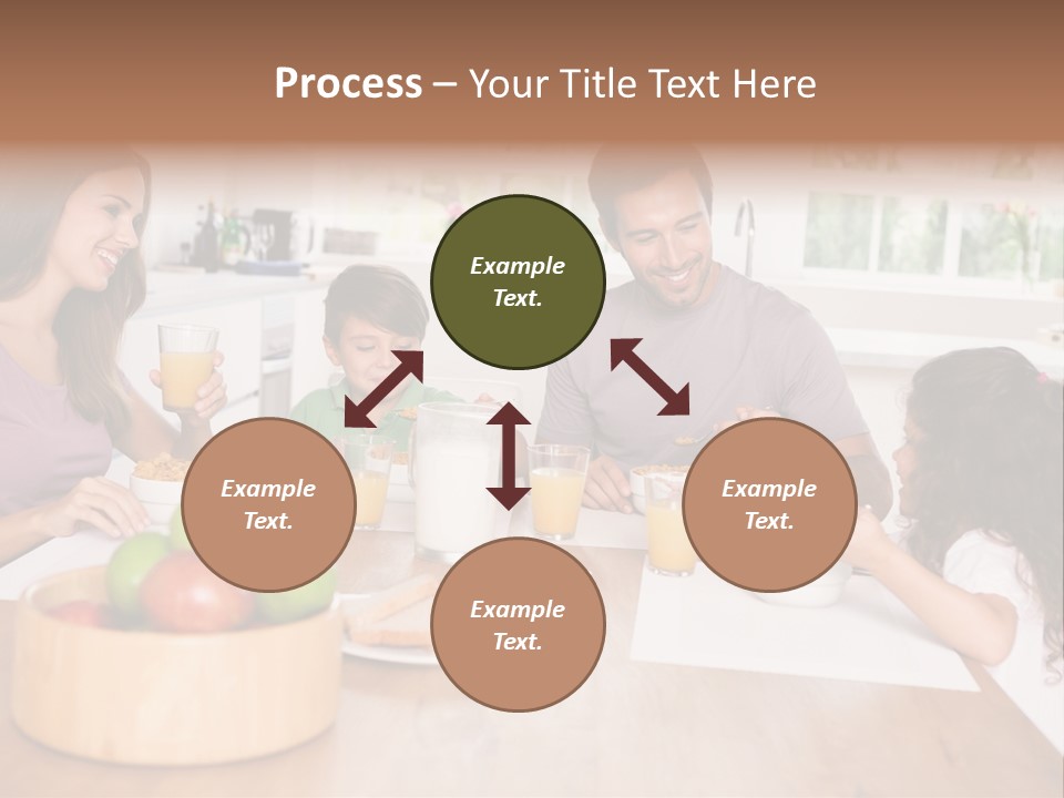 Caucasian Mother Brunette PowerPoint Template