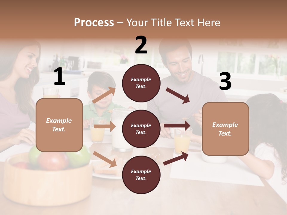 Caucasian Mother Brunette PowerPoint Template