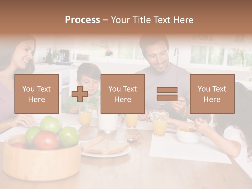 Caucasian Mother Brunette PowerPoint Template