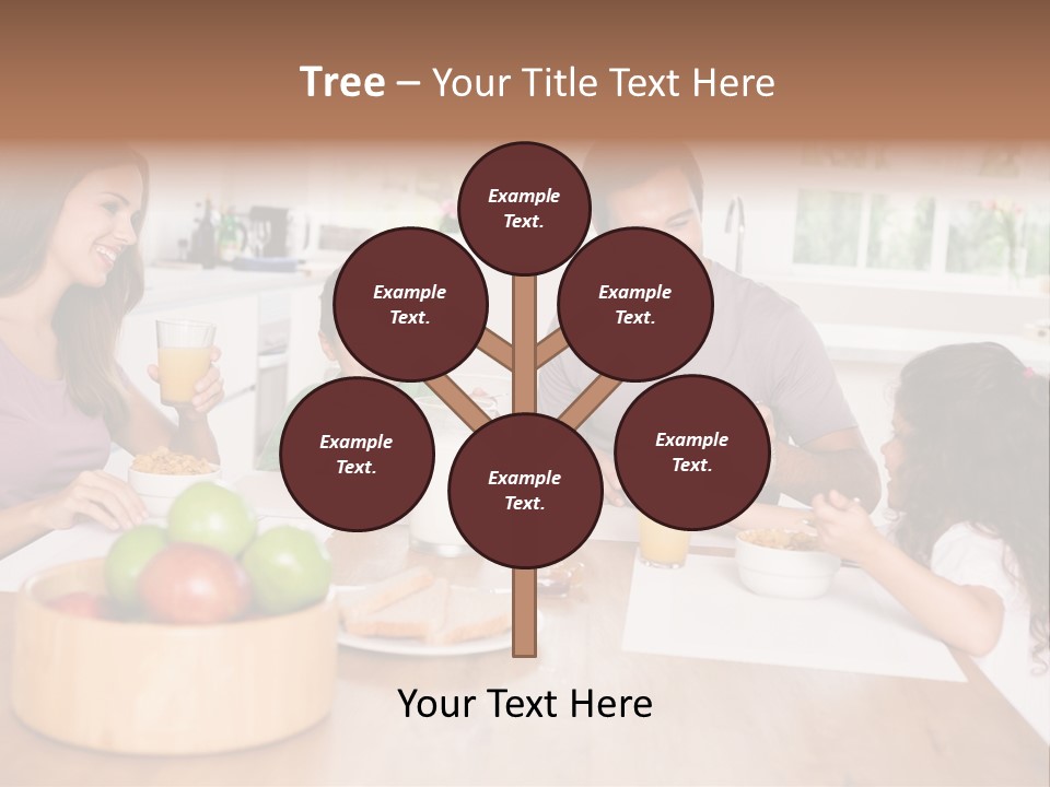 Caucasian Mother Brunette PowerPoint Template