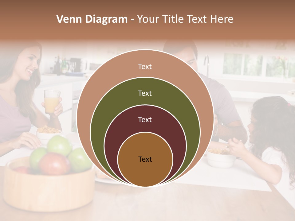 Caucasian Mother Brunette PowerPoint Template