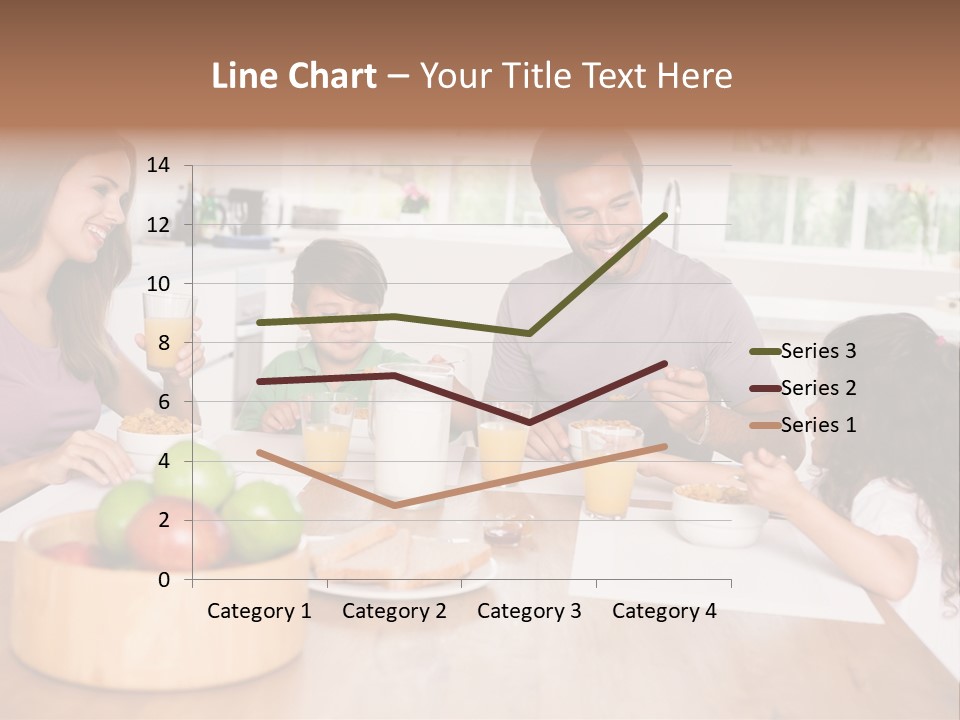 Caucasian Mother Brunette PowerPoint Template