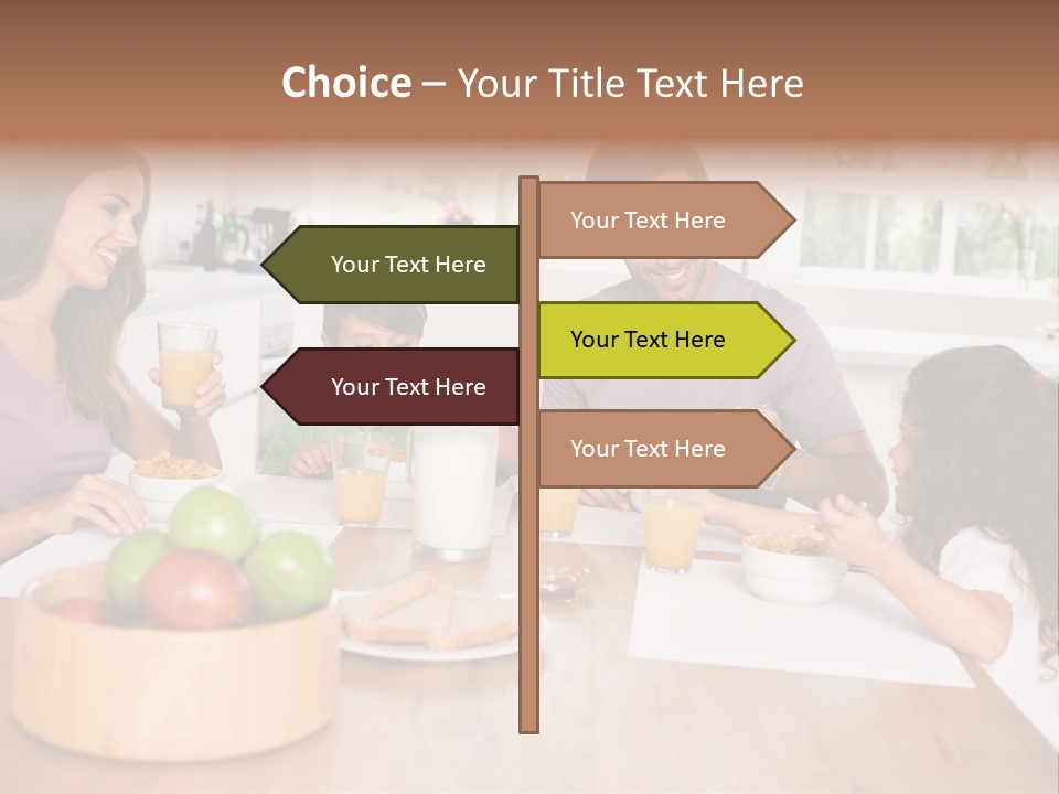 Caucasian Mother Brunette PowerPoint Template