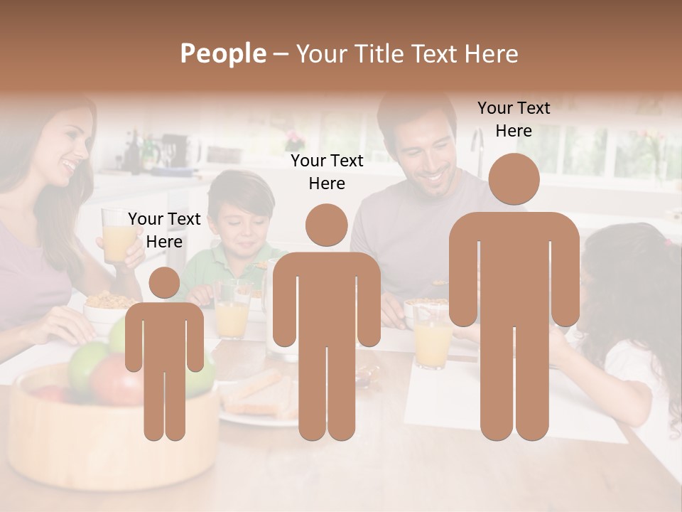 Caucasian Mother Brunette PowerPoint Template