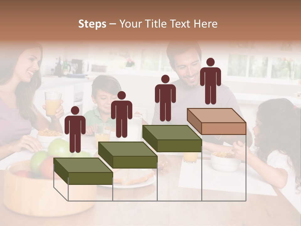 Caucasian Mother Brunette PowerPoint Template