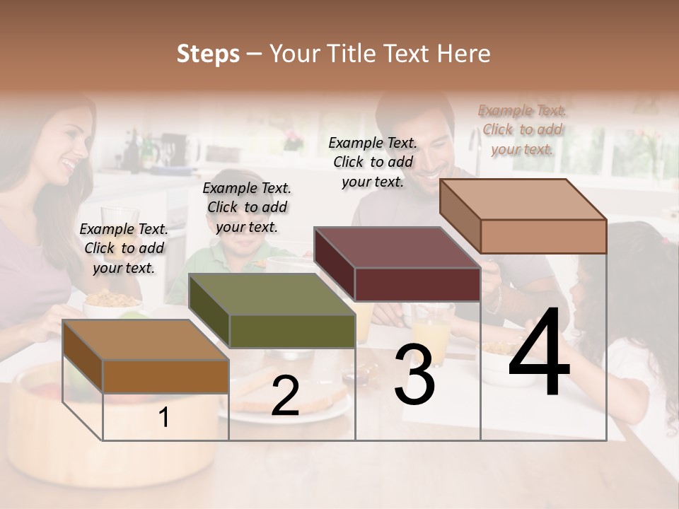 Caucasian Mother Brunette PowerPoint Template