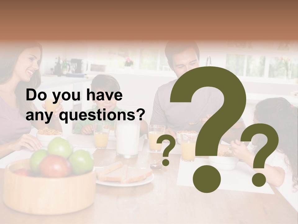 Caucasian Mother Brunette PowerPoint Template