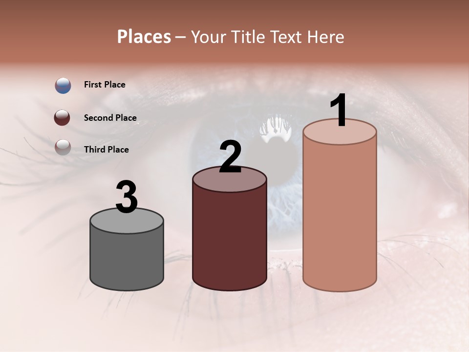 Closeup Pupil Sight PowerPoint Template