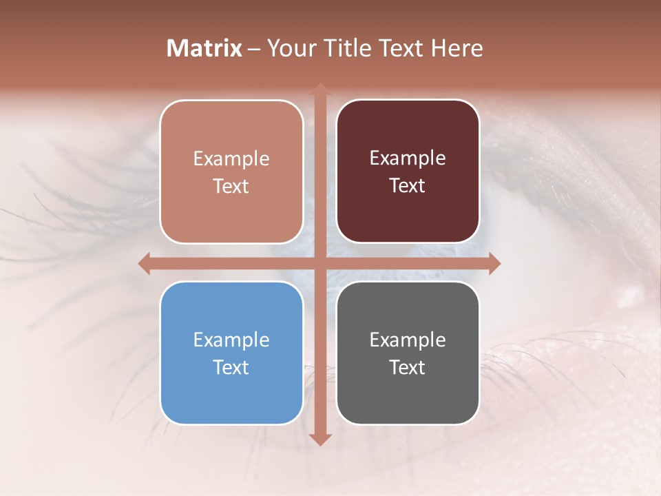 Closeup Pupil Sight PowerPoint Template