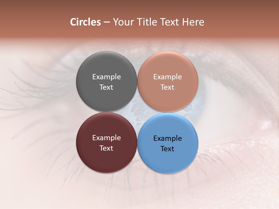 Closeup Pupil Sight PowerPoint Template