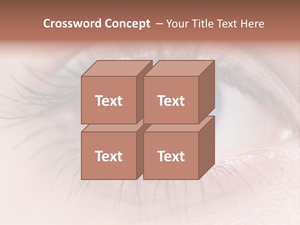 Closeup Pupil Sight PowerPoint Template