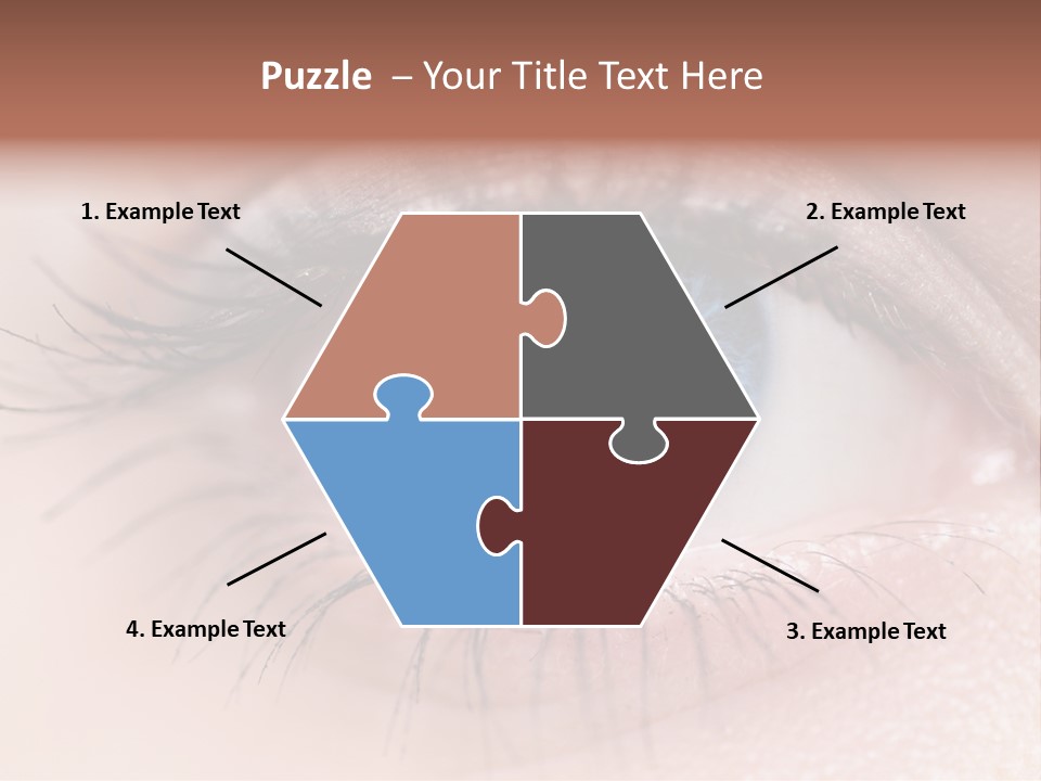 Closeup Pupil Sight PowerPoint Template