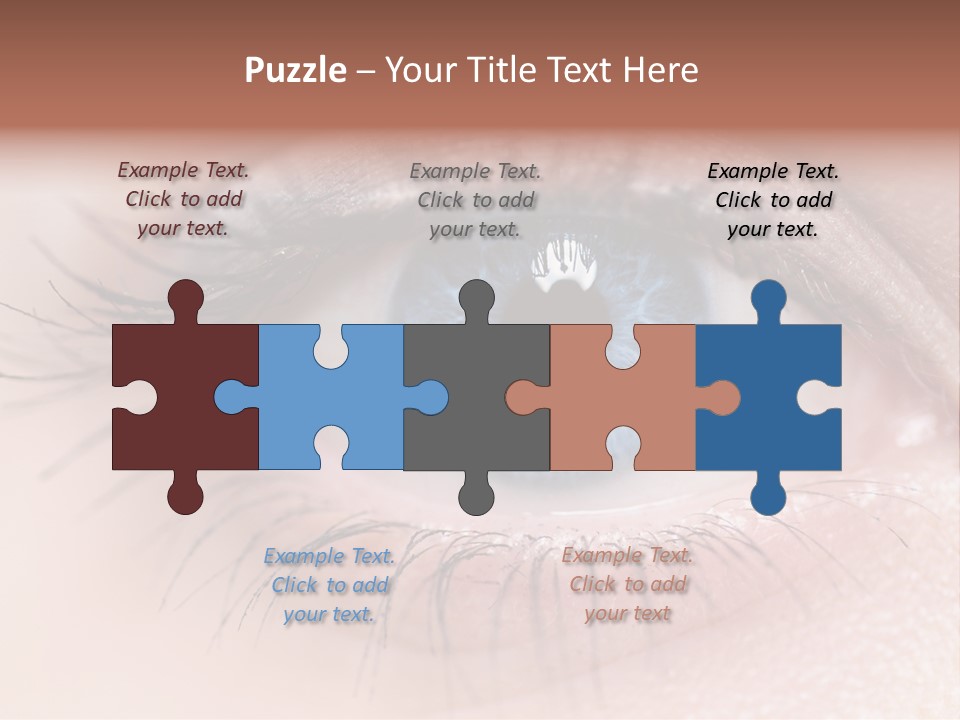 Closeup Pupil Sight PowerPoint Template