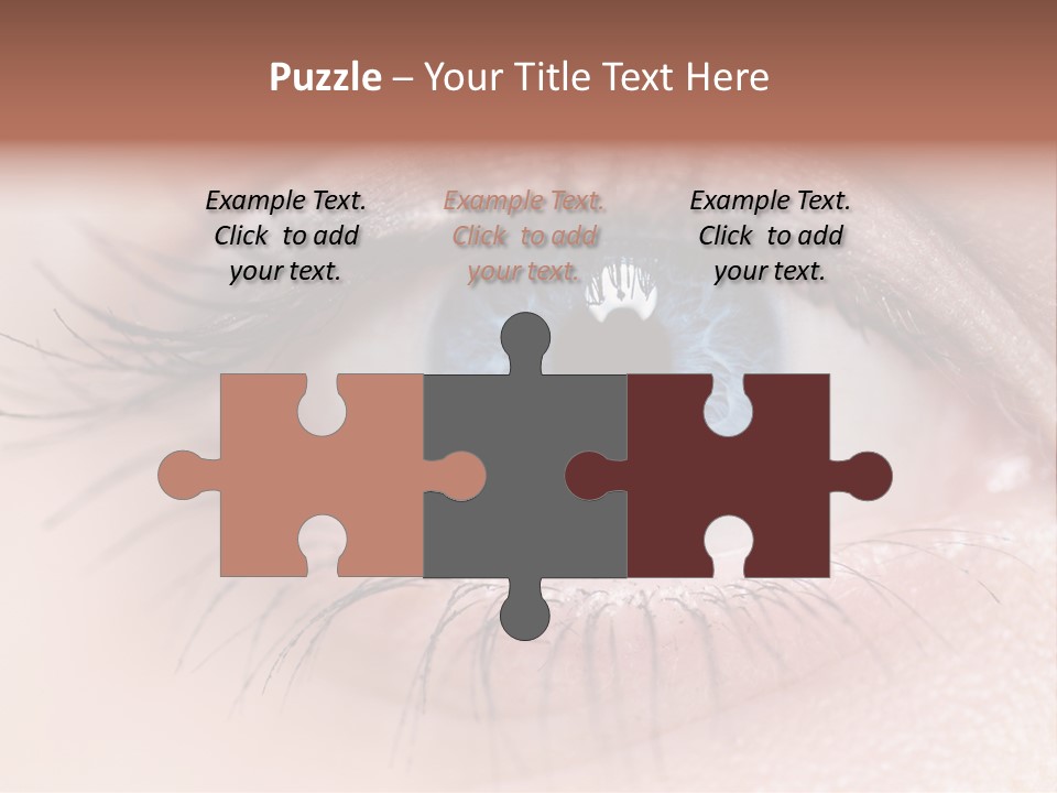 Closeup Pupil Sight PowerPoint Template