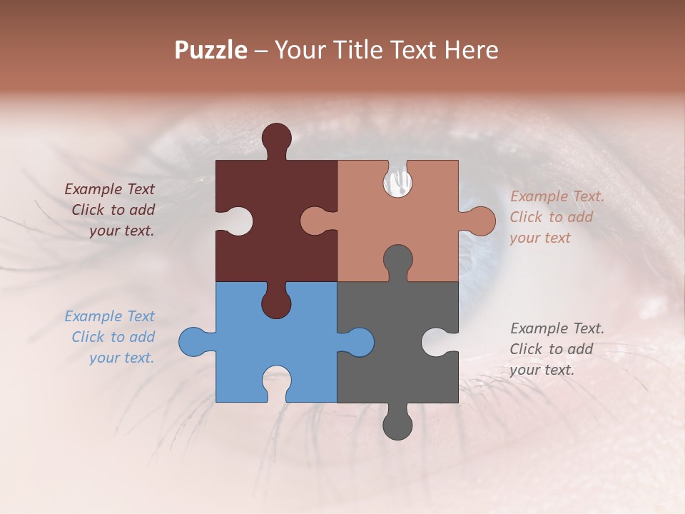 Closeup Pupil Sight PowerPoint Template
