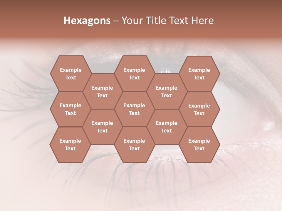 Closeup Pupil Sight PowerPoint Template