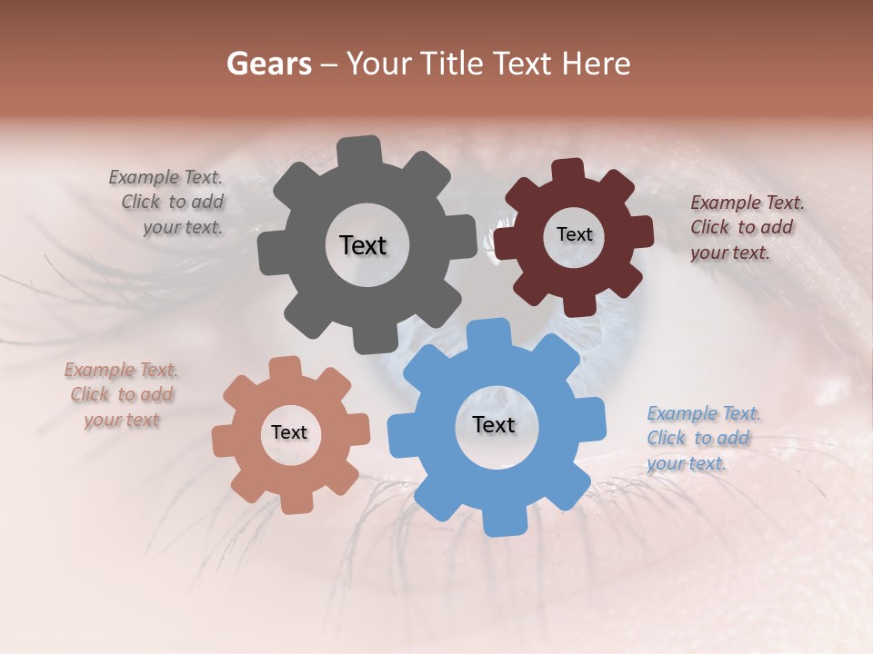 Closeup Pupil Sight PowerPoint Template