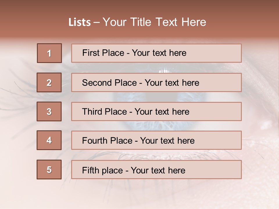 Closeup Pupil Sight PowerPoint Template
