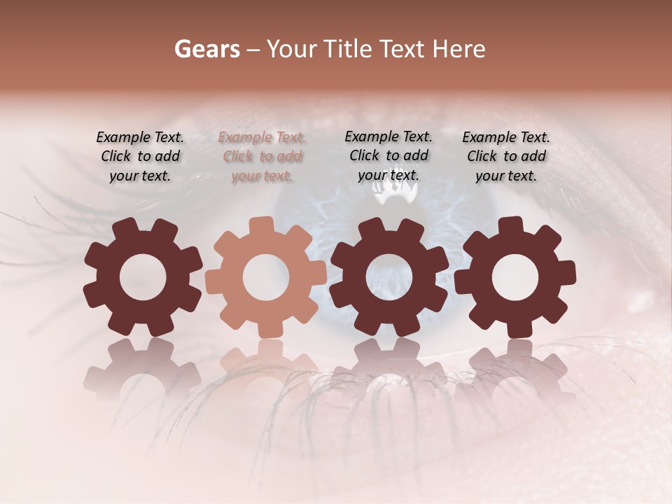 Closeup Pupil Sight PowerPoint Template