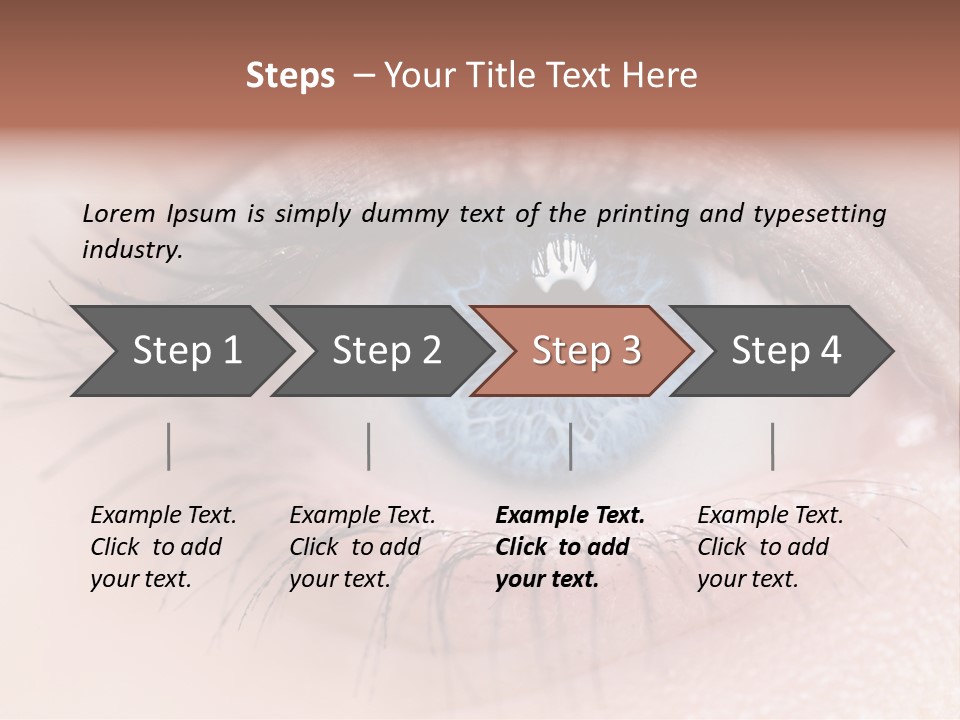 Closeup Pupil Sight PowerPoint Template