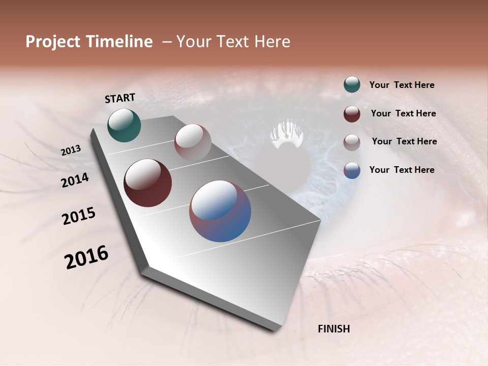 Closeup Pupil Sight PowerPoint Template
