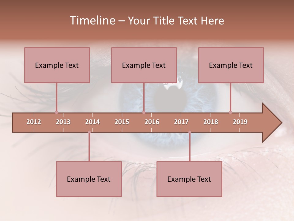 Closeup Pupil Sight PowerPoint Template