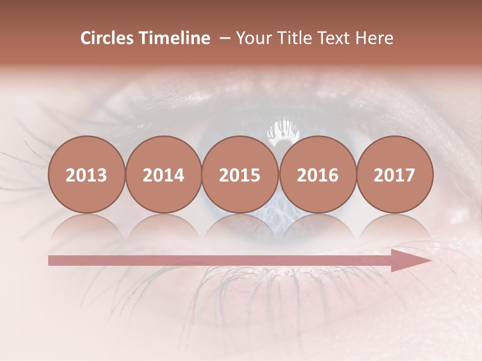 Closeup Pupil Sight PowerPoint Template