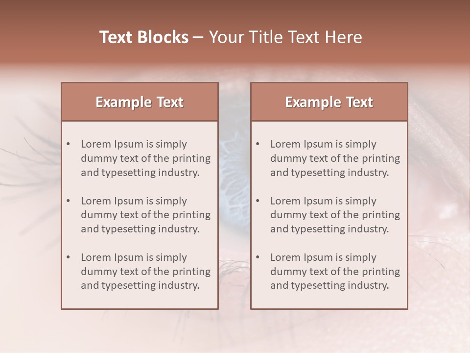 Closeup Pupil Sight PowerPoint Template
