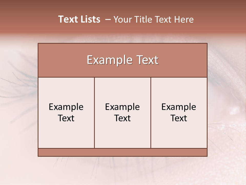 Closeup Pupil Sight PowerPoint Template