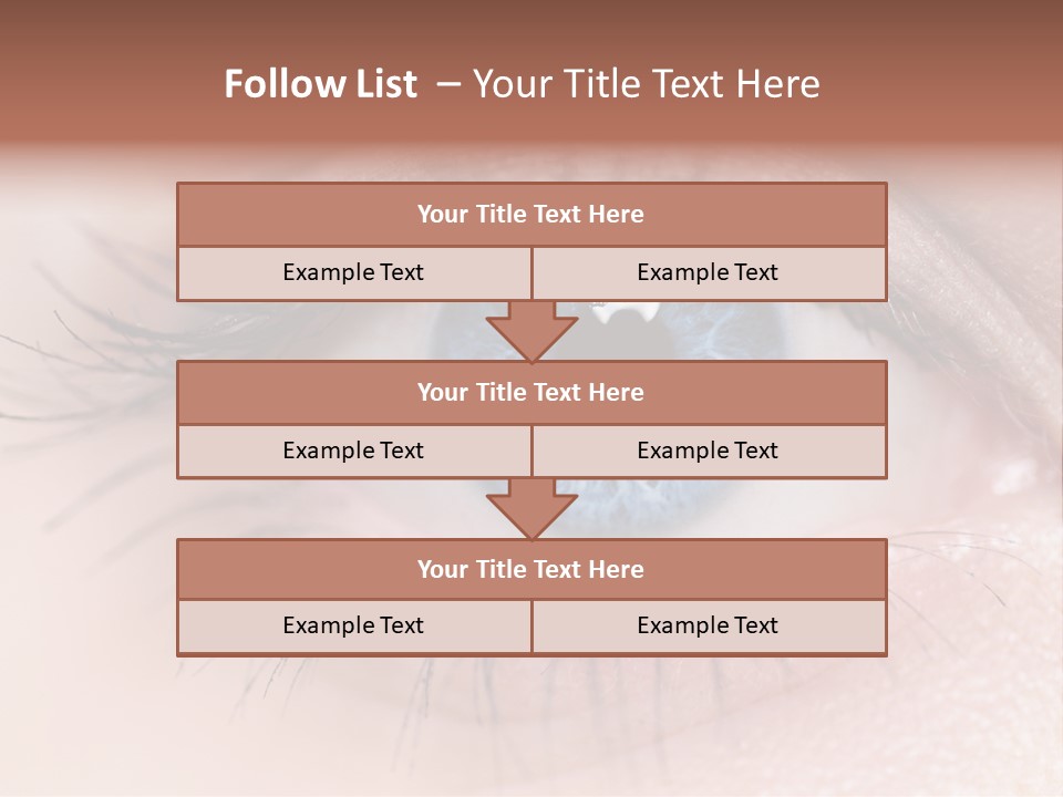 Closeup Pupil Sight PowerPoint Template