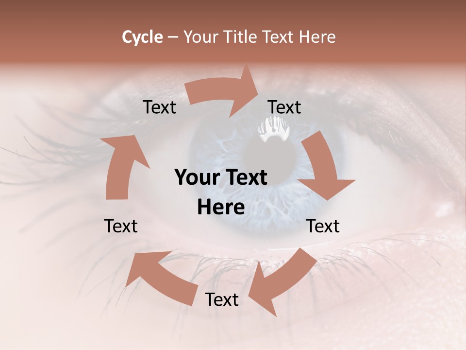 Closeup Pupil Sight PowerPoint Template