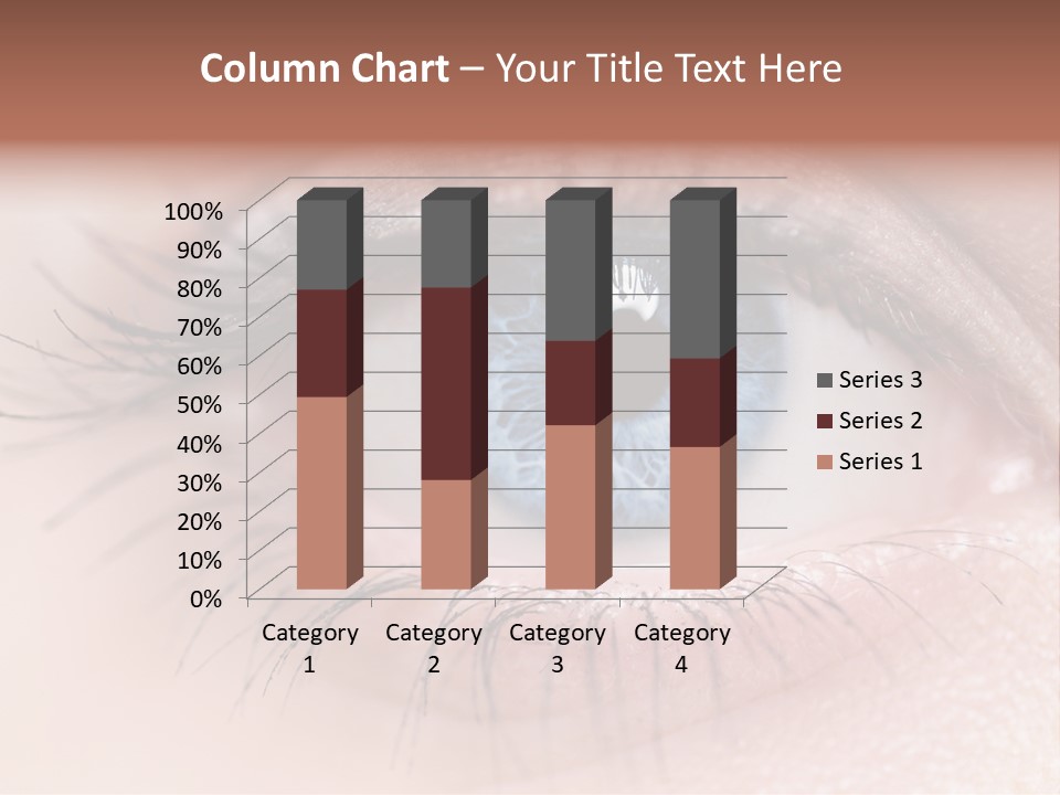 Closeup Pupil Sight PowerPoint Template
