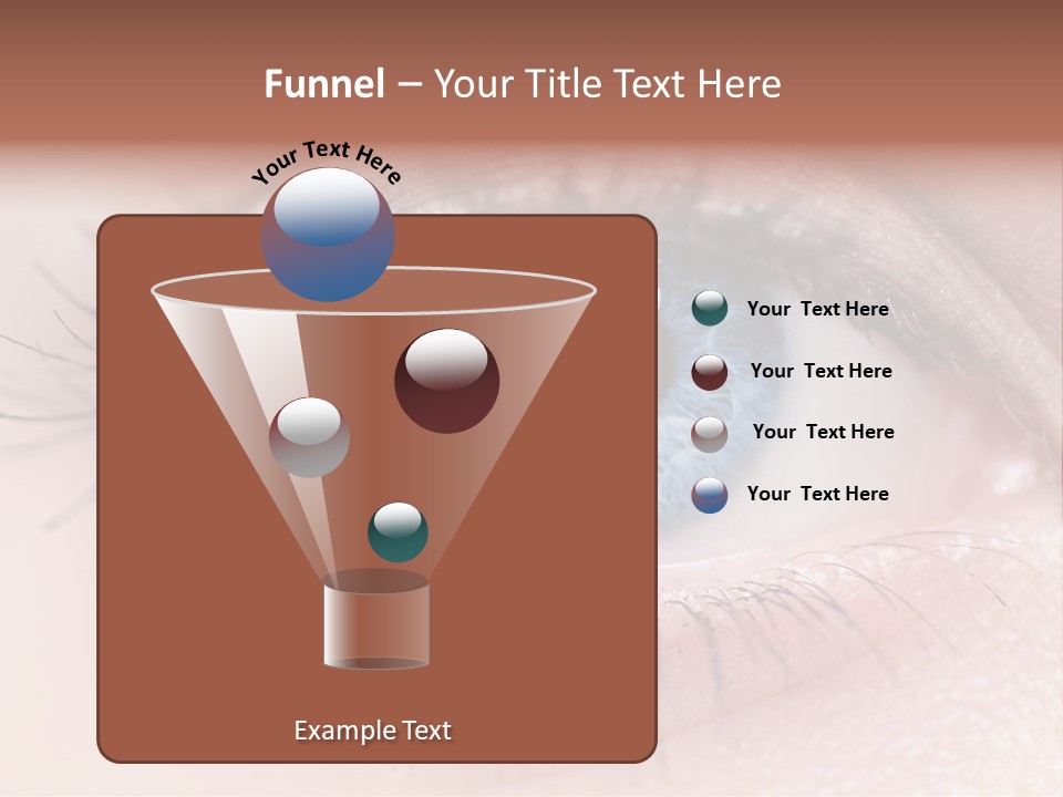 Closeup Pupil Sight PowerPoint Template