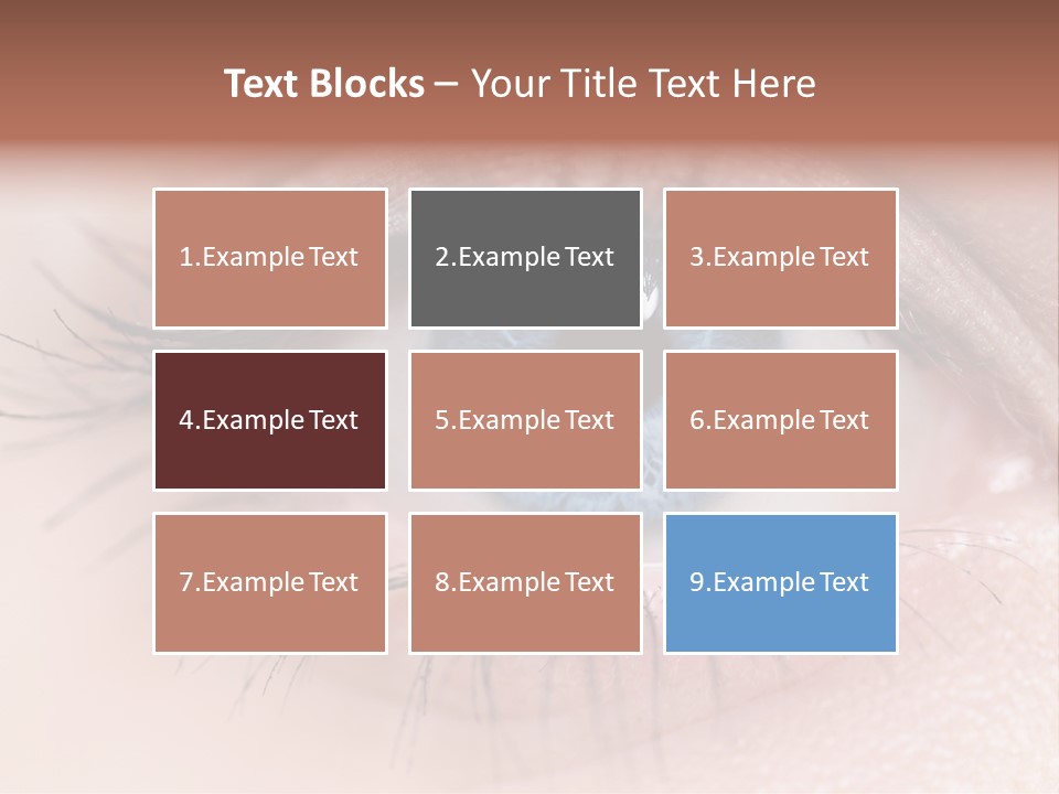 Closeup Pupil Sight PowerPoint Template