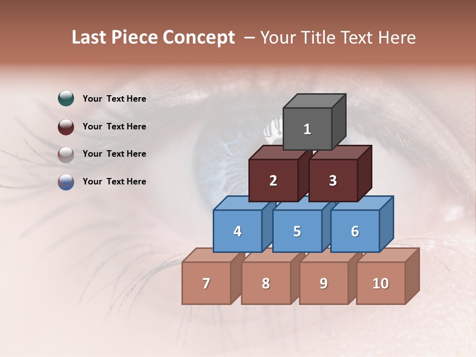 Closeup Pupil Sight PowerPoint Template