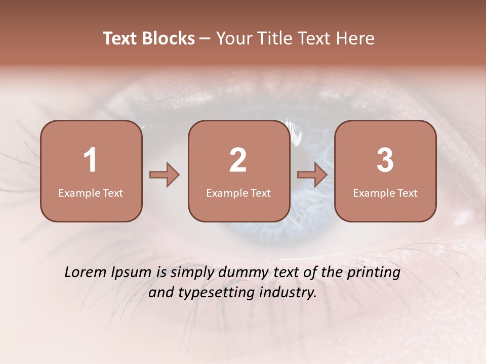Closeup Pupil Sight PowerPoint Template