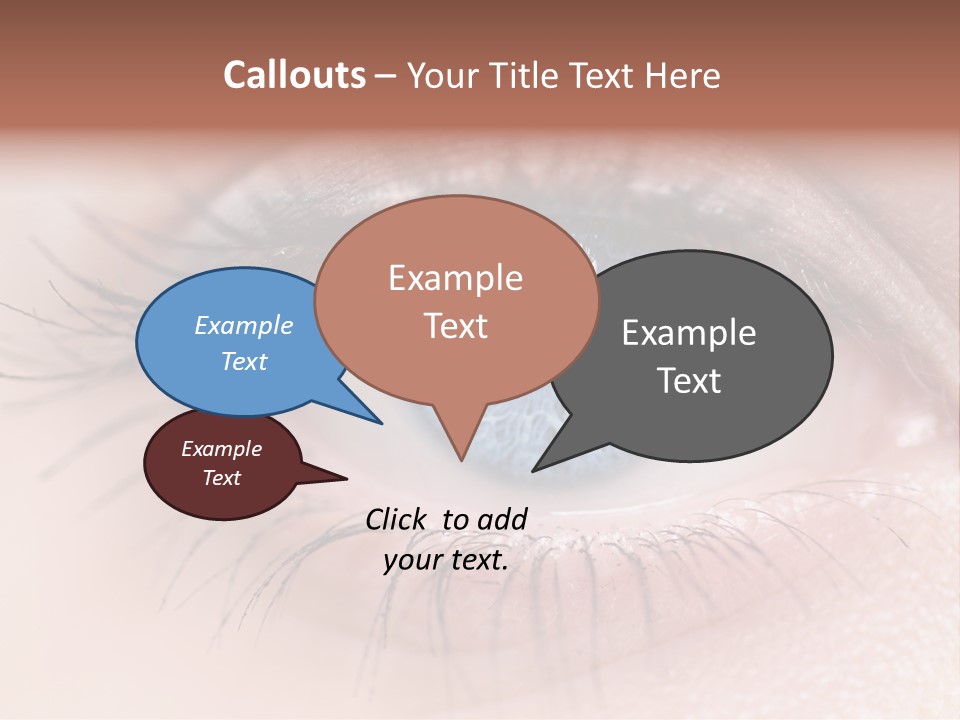 Closeup Pupil Sight PowerPoint Template