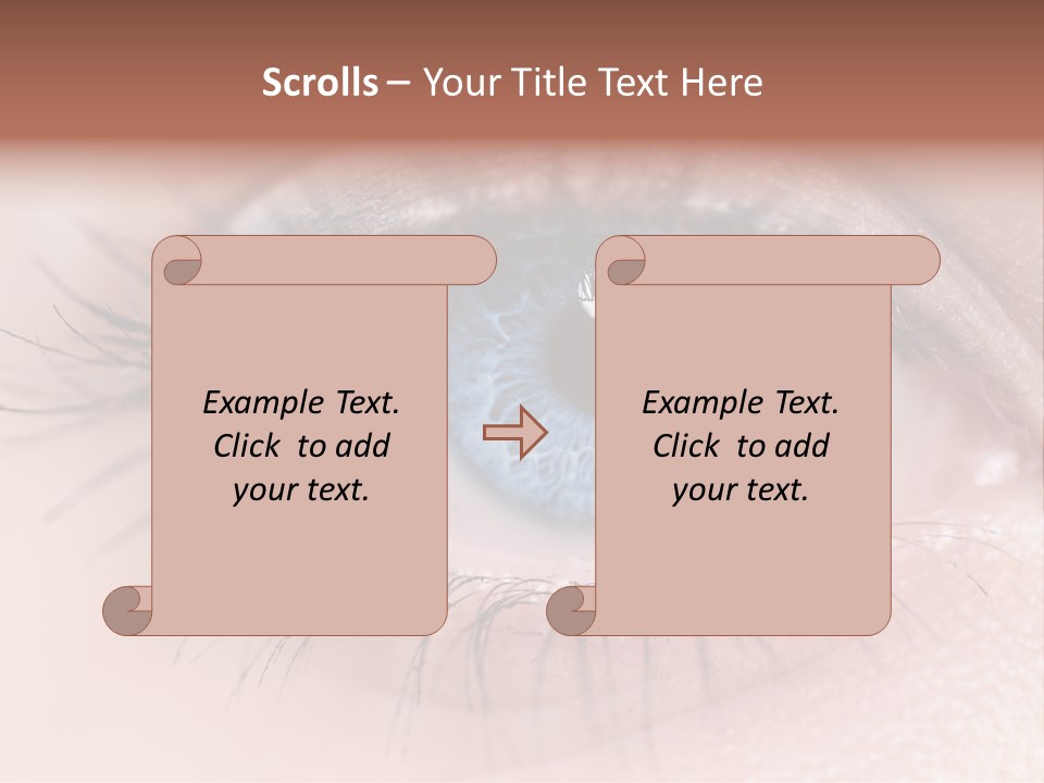 Closeup Pupil Sight PowerPoint Template