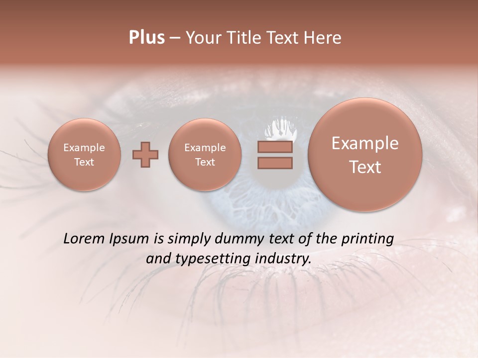 Closeup Pupil Sight PowerPoint Template