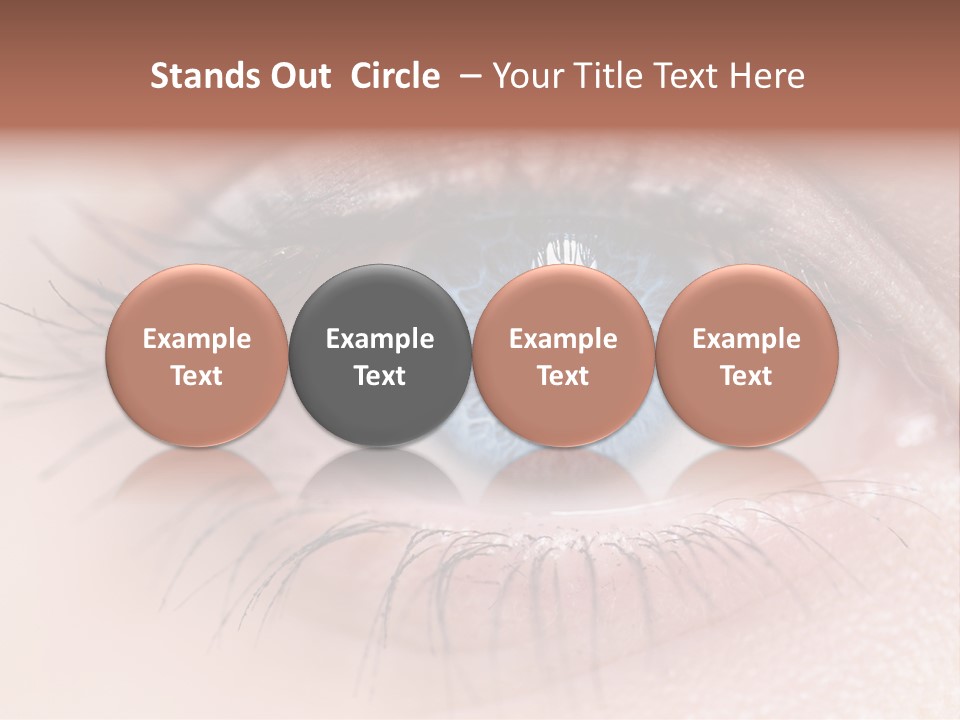 Closeup Pupil Sight PowerPoint Template