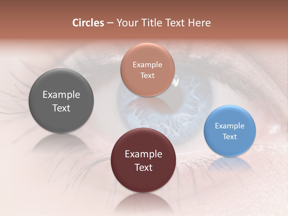 Closeup Pupil Sight PowerPoint Template