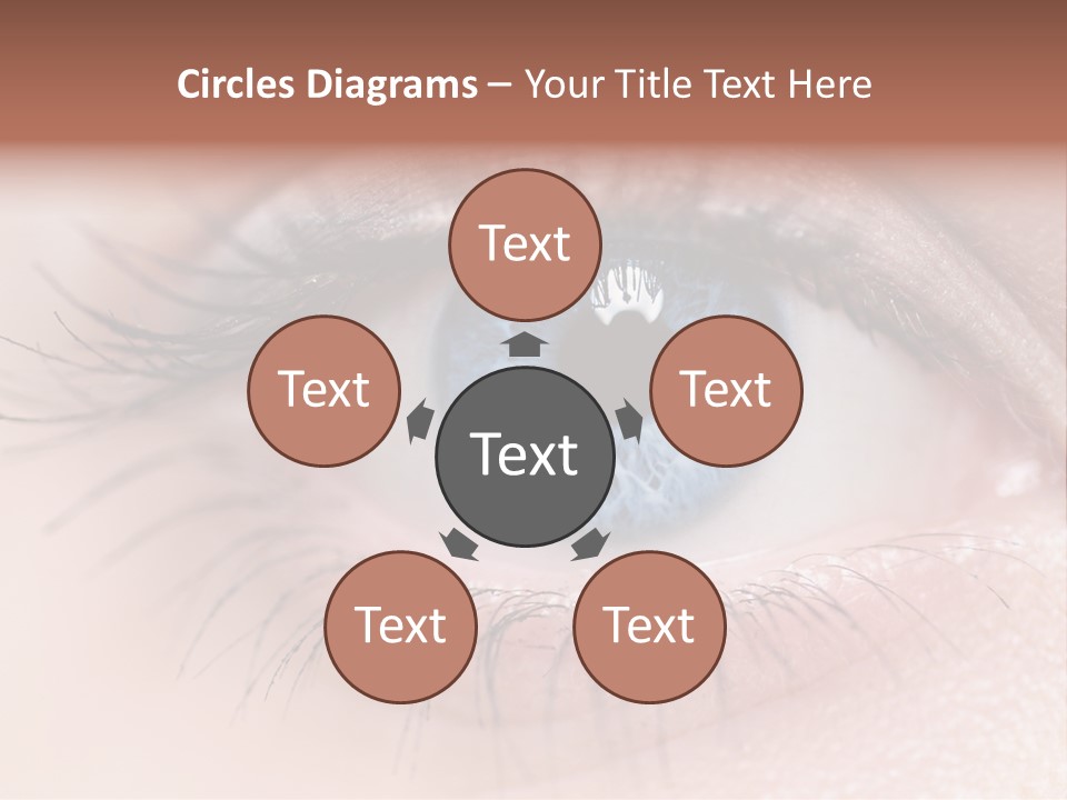 Closeup Pupil Sight PowerPoint Template