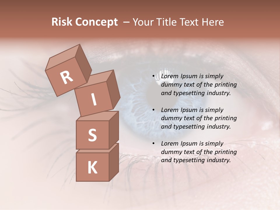 Closeup Pupil Sight PowerPoint Template