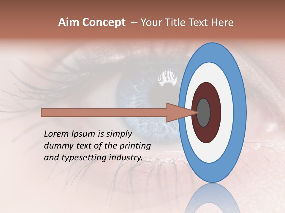 Closeup Pupil Sight PowerPoint Template